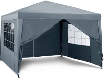 PAVILJON ZA KAMPIRANJE VONHAUS POP-UP Z UTEMI 3X3M SIV